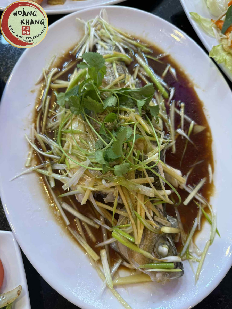 cá chưng gừng hành